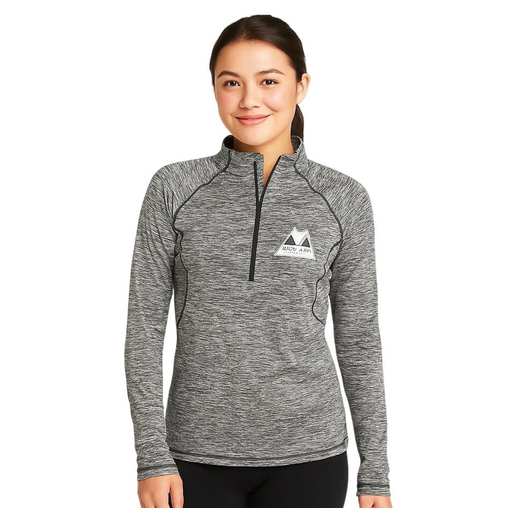 Under Armour Pullover M Grey Black Athletic Quarter Zip Heatgear Wolf Creek CO